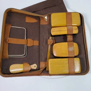 Vintage 50er Jahre Sheldon Reiseset Bürsten Spiegelkamm Schuhlöffel - Bild 1 von 13