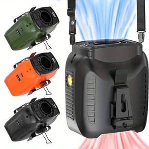 Tragbarer Taillenventilator Clip On 10000mAh Wiederaufladbar Persönliche Kühlung Hals Shirt Ventilator - Bild 1 von 19