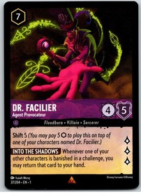 #37 Dr. Facilier - Agent Provocateur 2023 Disney Lorcana The First Chapter