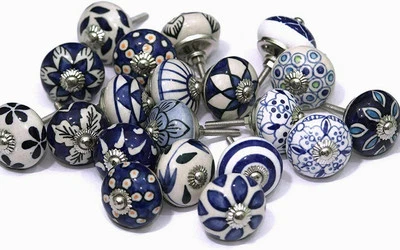 Indian Vintage 10 pcs LOT Cabinet Drawer Cupboard Knobs Furniture Handles - Image 1 of 4