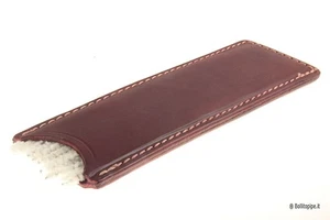 Porta scovolini BLTP - in cuoio cucito e ribattuto a mano - rosso - Foto 1 di 2