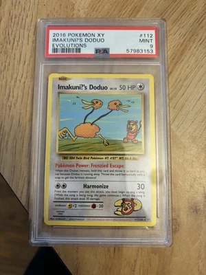 Imakuni Doduo 112/108 Evolutions Secret Rare Pokemon Card PSA 9 Mint - Image 1 of 2