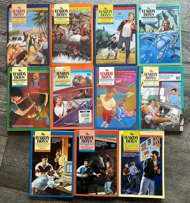 THE HARDY BOYS Paperback Book 11pc Lot #102 to #129 Franklin W. Dixon Detective - Image 1 of 4