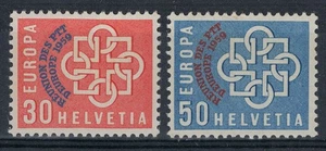 SVIZZERA 1959 Amministrazioni postali europee 2v MNH** - Picture 1 of 1