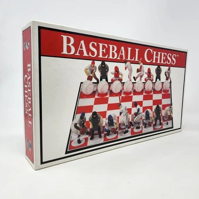 Baseball Chess Set Big League Promotions 2001 Big Plastic Pieces Complete  - Image 1 of 4