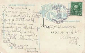 1915 Holley, Oregon 4-Bar Stempel auf einer "Holley Banner" Postkarte -- DSB ~ - Bild 1 von 2
