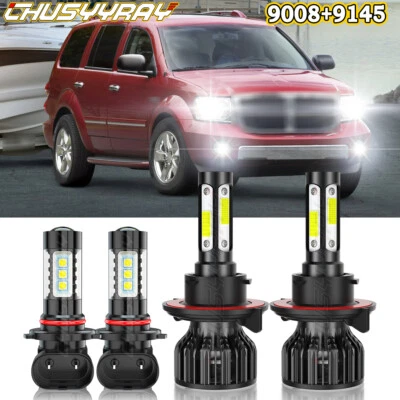 Farol de LED Hi/Lo + combo de lâmpadas de neblina 4x para Dodge Nitro 2007-2009 - Imagem 1 de 4
