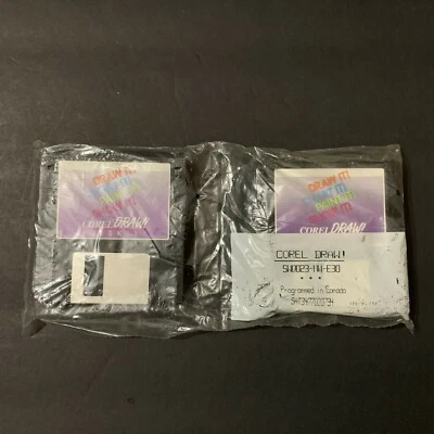Corel Draw 3.5" Floppy Disc Vintage VTG Free Shipping - Image 1 of 3
