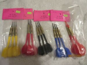 Lot of 15 Red Blue Yellow Black Tungsten Soft Tip Pub Darts 18 Grams NEW