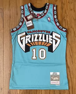 Mike Bibby #10 Vancouver Grizzlies Mitchell & Ness Swingman Jersey Small Memphis - Picture 1 of 3