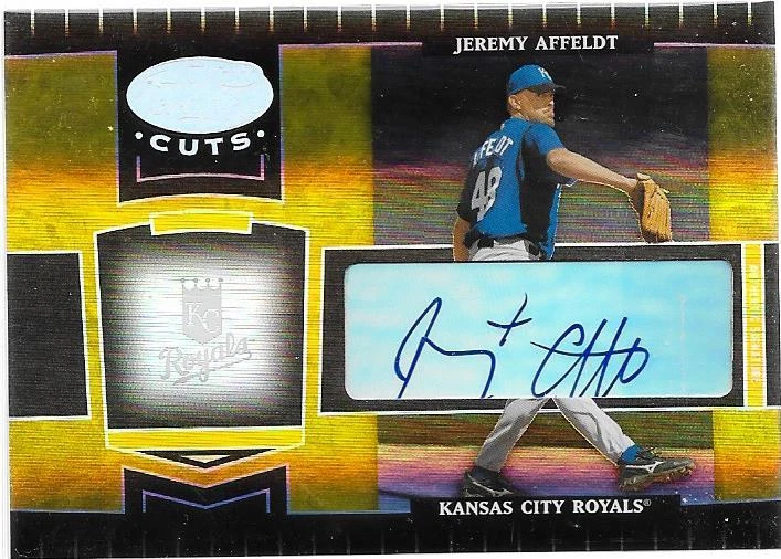 2004 Leaf Certified - JEREMY AFFELDT - Gold Cuts Autograph - GIANTS #d 10/25 - Image 1 of 1