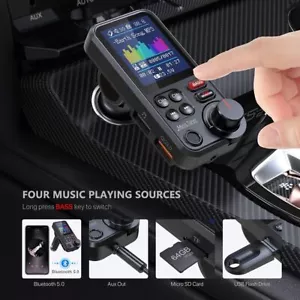 Bluetooth Car MP3 Player FM Transmitter Wireless Radio Adapter USB Charger] - Picture 1 of 12