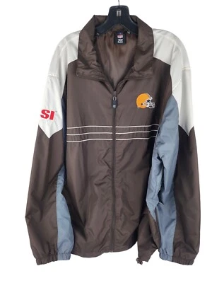 Men's XXL REEBOK Cleveland Browns Sports Illustrated Lightweight Jacket Coat - Image 1 of 4