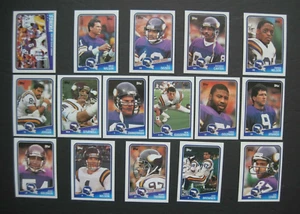 VIKINGS TEAM SET 1988 TOPPS FOOTBALL CARDS NrMt-MINT No Wax Marks Sharp Corners - Bild 1 von 1