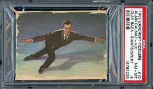 1965 Bancroft Tiddlers Giants Of Sport Hand Cut #10 Alain Calmat Clay Back PSA 8 - Bild 1 von 2