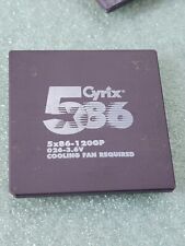 CERAMIC COLLECTABLE CYRIX 586 5X86-120GP PROCESSOR CPU VINTAGE GOLD RECOVERY