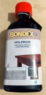 Bondex Holzbeize (schwarz) und Schnellschleifgrund - Bild 1 von 4