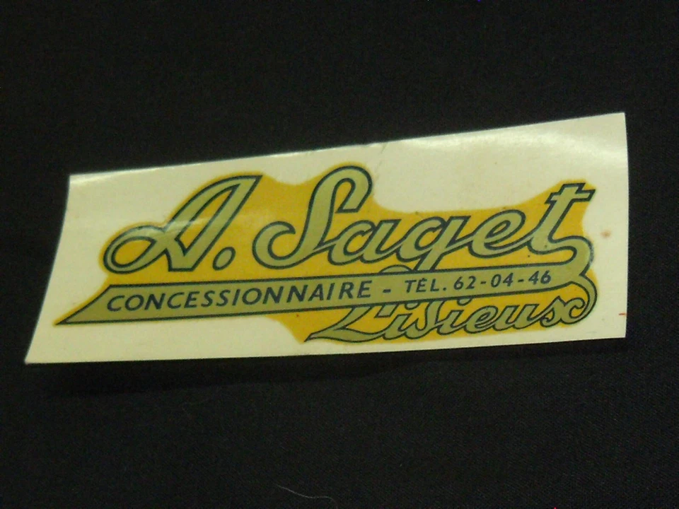 DECALCOMANIE NEUF D EPOQUE CONCESSIONNAIRE SIMCA A SAGET - LISIEUX - Photo 1/1