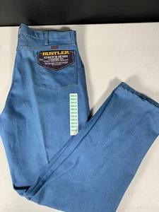 Jeans Rustler Stretch Denim Calce Cómodo Vintage Retro 38 32 Nuevos NOS - Imagen 1 de 10
