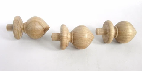 Finials, Wood Finial Post,  Clock, Craft  Wooden Furniture Cap Newel small 3 Cover
