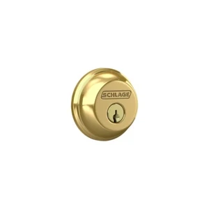Schlage Deadbolt Cylinder Replacement Brass 2 Keys For B60N/F60/FC60 - Picture 1 of 2
