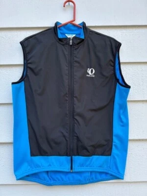 Pearl Izumi Softshell Vest Adult LARGE Cycling Biking Bike Jacket BLACK and BLUE - Изображение 1 из 3
