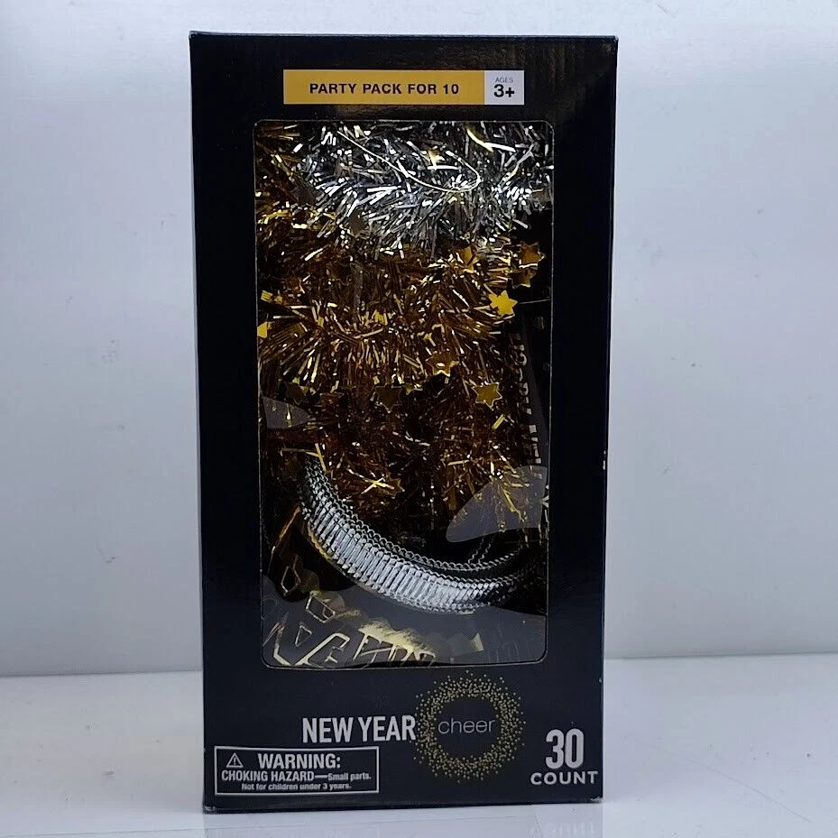 YEAR Cheer Party Pack For Headpieces Noisemakers 30 Count -NEW