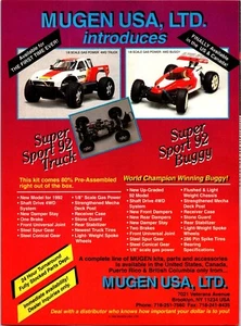 Mugen Super Sport 92 LKW & Buggy RC Druck Werbung Wandkunst Dekor - Bild 1 von 1