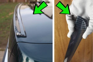 Passend für MERCEDES R 170 SLK tuning CARBON Look Spoiler levre becquet lippe he - Bild 1 von 12