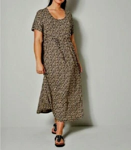 Jerseykleid Maxikleid Kleid Sommerkleid Freizeitkleid Animal 42 44 46 48 50 52 - Bild 1 von 2