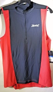 zoot mens sleeveless jersey black/red med. 279 - Picture 1 of 4