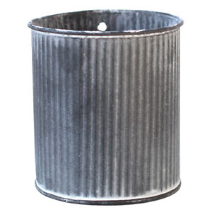  Metal Flower Vase Tin Bucket Stackable Pots Front Porch Planter Box