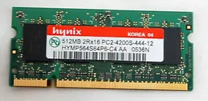 HYNIX Laptop 512mb DDR2 PC4200 RAM Single Stick V000080800 PC2-4200S-444-12 OEM - Picture 1 of 2