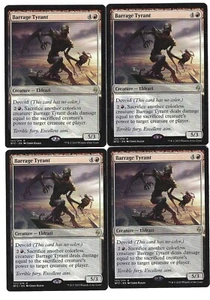 Barrage Tyrant x4 7/10 LP- Magic M:tG Battle for Zendikar RBFZBT-01 - Picture 1 of 1