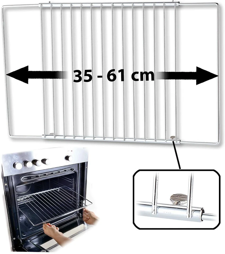 Rosenstein & Söhne NX-5672-919 Universal-Backofenrost - Edelstahl