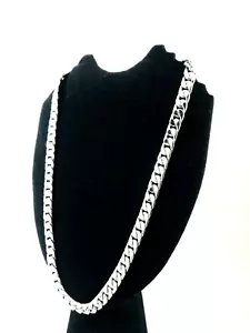 Collar de cadena largo pesado Taxco, plata esterlina 925 mexicano. 165 g, 26" - Imagen 1 de 14