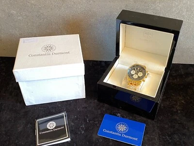 Constantin Durmont Admiral black Chronograph Armbanduhr Sammleruhr OVP Full Set - Bild 1 von 4