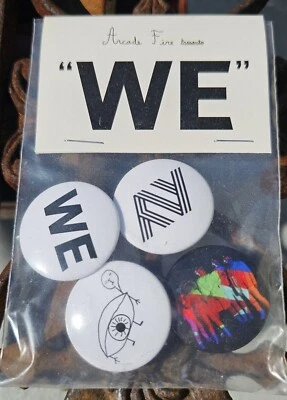 Arcade Fire 纪念品全新纽扣收藏促销物品密封袋  — 第 1/2 张图片