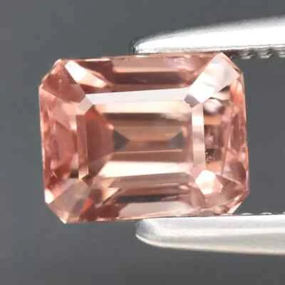 0.99 Ct Natural Pinkish Champagne Zircon Unheated  Octagon Shape Loose Gemstone - Image 1 of 2