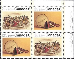 Canadá # 574 - 575 URpb INDIOS SUBÁRTICOS Nuevo 1975 Original Goma Prístina - Imagen 1 de 2