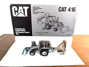 NZG Caterpillar 416 Silver Backhoe/Loader - Picture 1 of 4