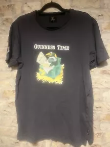 T-shirt maglietta uomo Guinness taglia XL stampa vintage dettaglio braccio grigio antracite - Foto 1 di 4