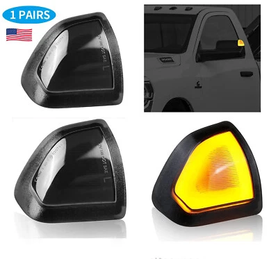 Светодиодные указатели поворота для буксировочного бокового зеркала Dodge Ram 1500 2500 3500 4500 5500 - Изображение 1 из 4