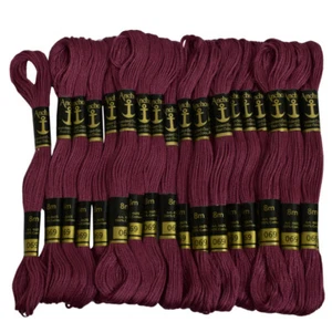 Anchor Thread Embroidery Stitch Dark Pink Cotton Crochet Needlepoint- 25 Pcs - Picture 1 of 5