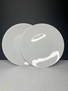 Rosenthal Germany Continental Modern White Dinner Plates 1960’s MCM Set 2 - Picture 1 of 7