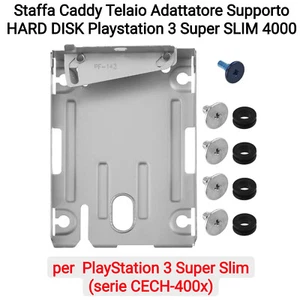Staffa Caddy Adattatore Supporto HARD DISK per PS3 Playstation 3 Ultra SLIM 4000 - Foto 1 di 7