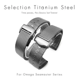 20mm Titanium Steel Strap For Omega Seamaster 007 James Bond Watch Band +Tools - Picture 1 of 5