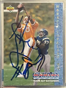 1993 Upper Deck Football #8 Horace Copeland radiocontrol Tampa Bay Buccaneers firmado automático - Imagen 1 de 2