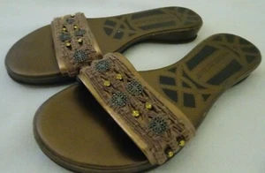 Montego Bay Club Sandals Size 6 1/2 Brown/Bronze- - Picture 1 of 5