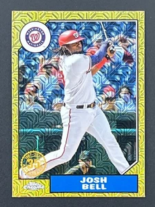 JOSH BELL 2022 Topps Series 2 Silver Pack Chrome T87C2-42 Washington Nationals - Picture 1 of 2